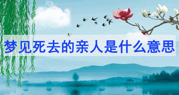 夢見死去的親人周公解夢